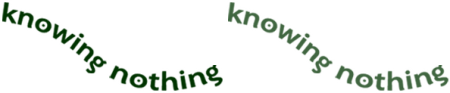 Knowing Nothing title